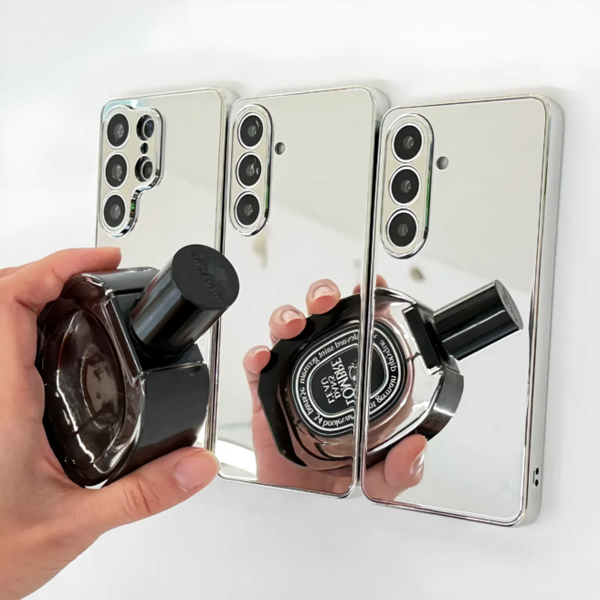 갤럭시S26 플러스 울트라 리얼 미러 케이스 거울 굴곡방지 심플 하드