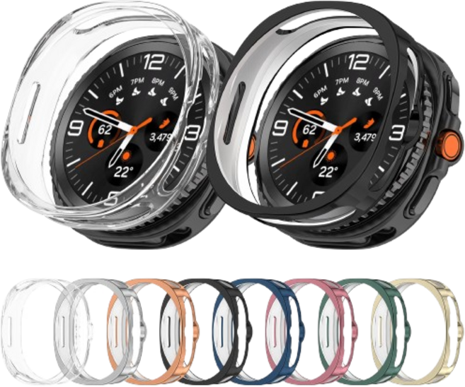 올인템 갤럭시 워치8 클래식 호환 풀커버 보호 케이스, 1개, 투명