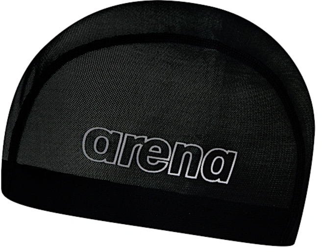 아레나 메쉬 스판 수영 모자 A3AC1AS11, BLK(블랙)