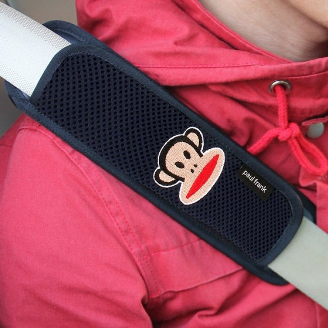 폴프랭크 성인 안전벨트 커버, 레드, 1개