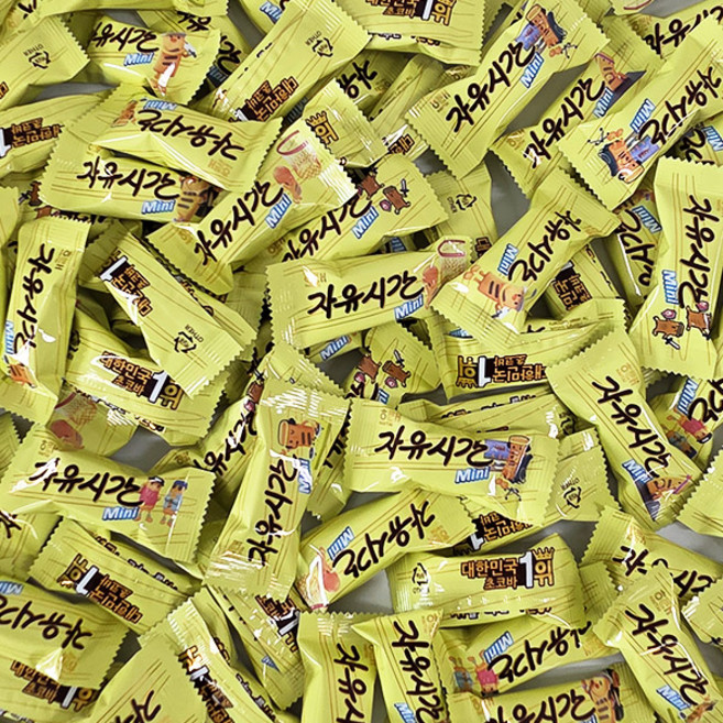 해태 자유시간 오리지널 미니 개별포장 대용량 간식, 10g, 45개