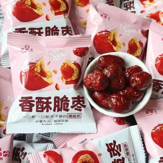 바삭 씨없는 대추 튀김 스낵 중국 간식 500g 1000g JIKTEM 6C1004