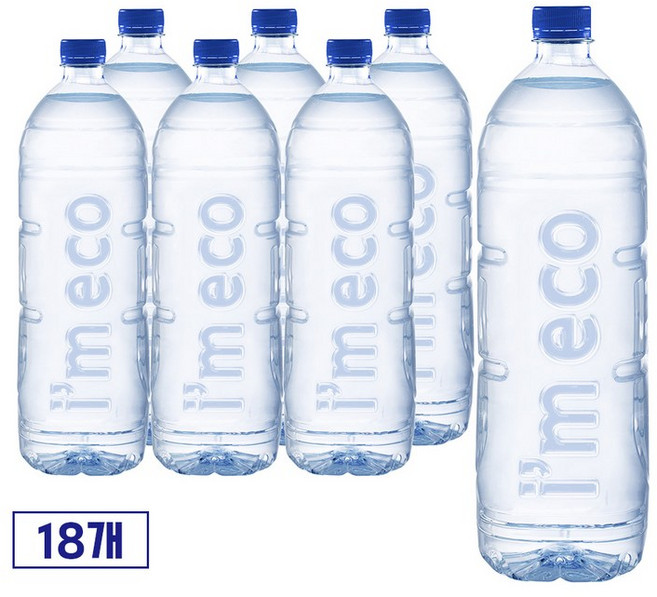 무라벨 생수 아임에코 2L 18개