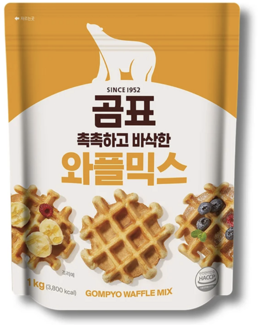 대한제분 곰표 곰표 와플믹스 1kg, 1세트, 4kg