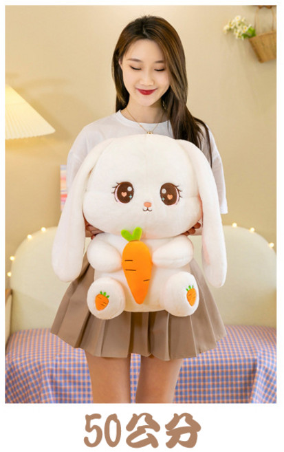 超萌兔子玩偶 抱枕 80公分, 1個, 50公分, 50cm
