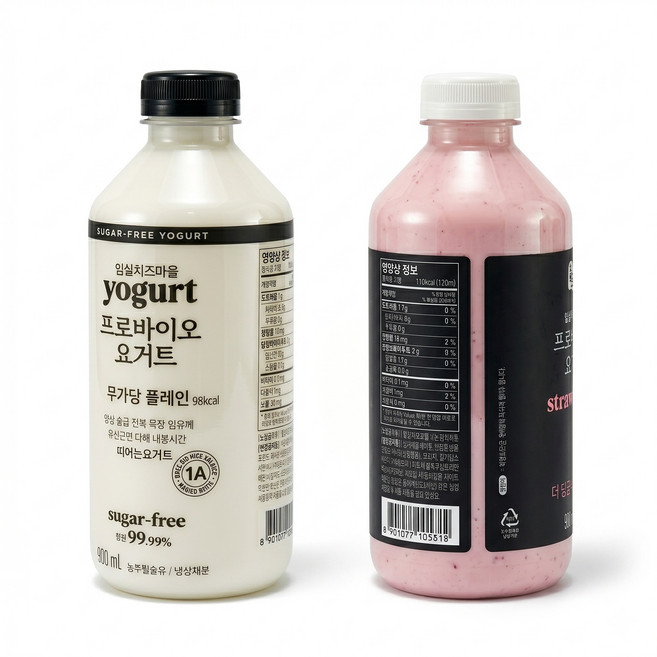 숲골 임실치즈마을 프로바이오 요거트 900ml (플레인 블루베리 딸기 무가당), 1개