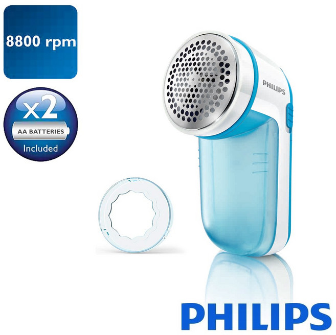 필립스 보풀제거기 휴대용 건전지형, 블루
