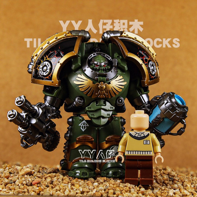 조이토이 [] JOYTOY 1/18 워해머 40k 액션 피규어 카오스 스페이스 마린 블랙 레기온 모델, 1개