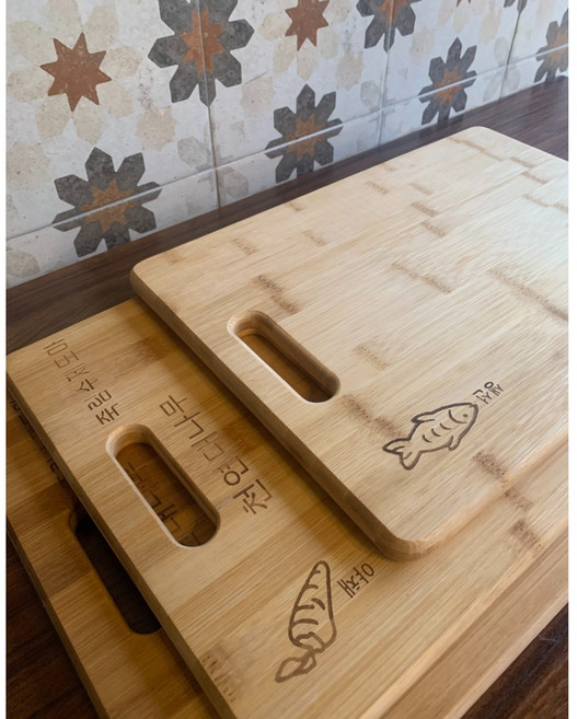 4계절공방 대나무도마 양면 항균 김치물No 칼집No, 1개, 혼합색상