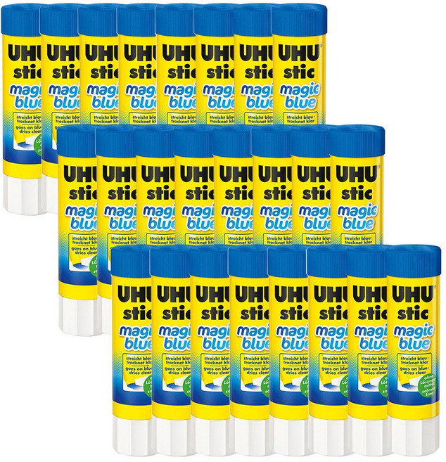 UHU 우후 블루 매직풀 8g / 고체풀 1갑(24개입)