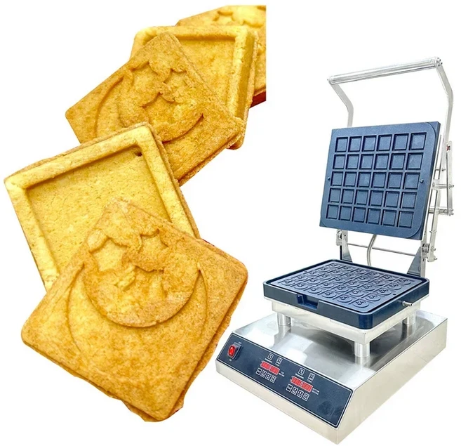 2025 신제품 비스킷 기계 프레스 버터 샌드 타르틀렛 쉘 메이커 웨이퍼 비스킷 쿠키 메이커 케이크 기계, 05 Moon Star 30PCS, 06 UK-110V