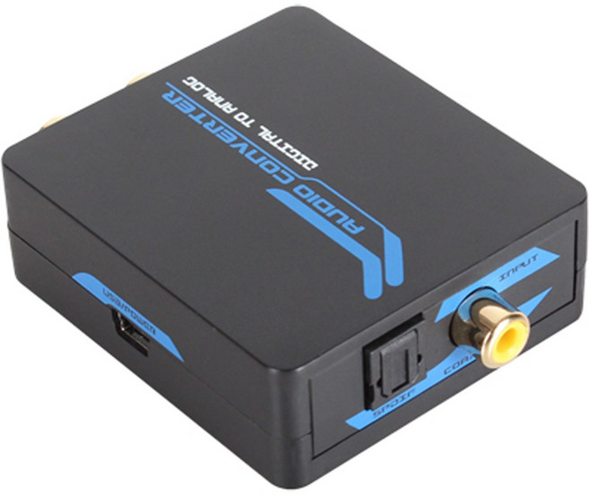 디지털 to 아날로그 오디오 컨버터 NM-ACT01, NETmate NM-ACT01 디지털 to 아날로그 오디오 컨버터 Coaxial(동축) or SPDIF(광) to RCA + Stereo