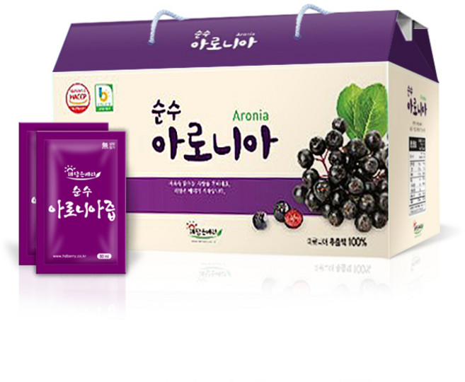 해담은베리 순수 아로니아원액, 80ml, 40개