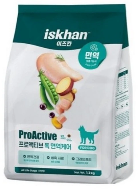 이즈칸 강아지 독 프로액티브 면역케어 기능성 사료, 면역/항산화, 1.2kg, 1개 - 쿠팡