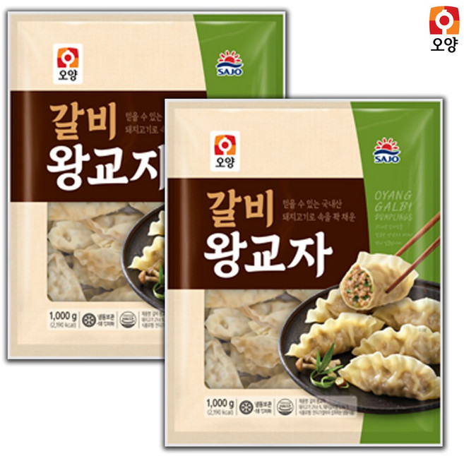 사조오양 갈비 왕교자 1kg, 2개