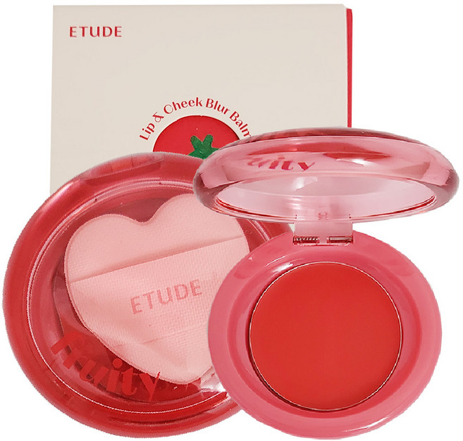 에뛰드 프루티 립앤치크 블러밤, 1개, 01 빨간토마토