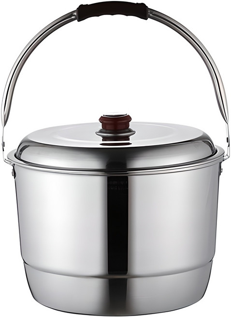 국산 인덕션겸용 스텐 들통 찜솥 빨래솥, 스테인레스, 1세트, 10L, 27.5cm