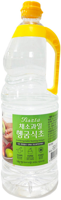 과일 야채 세정 세척식초, 1개, 1.8L