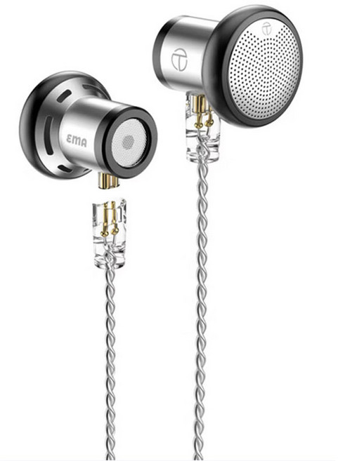 티알엔 EMA 하이파이 오픈형 유선 이어폰, 실버