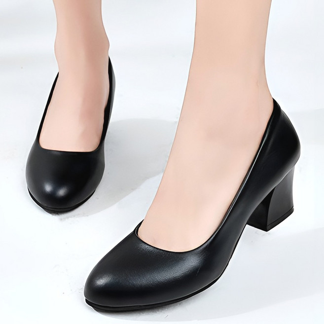 라뷰드 여성 소프트 라인 펌프스힐 여자 정장 구두 발편한 하이힐 미들굽 면접 신발 데일리룩 데이트룩 오피스룩 데일리 슈즈 5cm