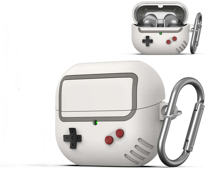 AYOUOK 적용 갤럭시 버즈3 갤럭시버즈3프로 게임기 케이스 HJBUDS3798, 그레이, 1개, Galaxy Buds3 / Buds3 Pro