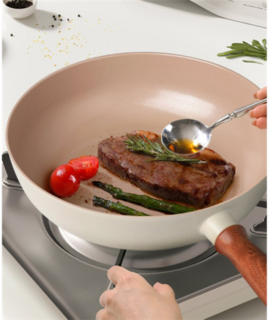 국산 인덕션 궁중팬 웍 코팅 볶음 튀김 세라믹 가정용 핸들 고급 24cm 소형, 비자트우브 IH 궁중팬 24cm