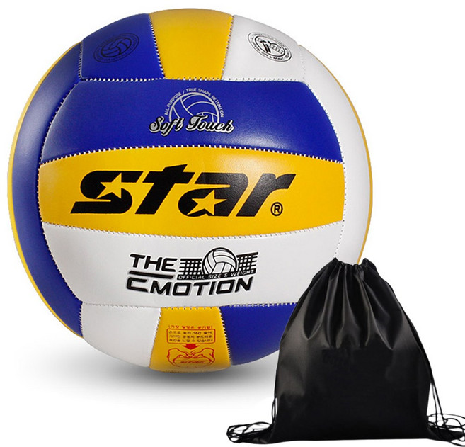 스타 배구공 더이모션 칼라 + 투센 볼가방, 1개