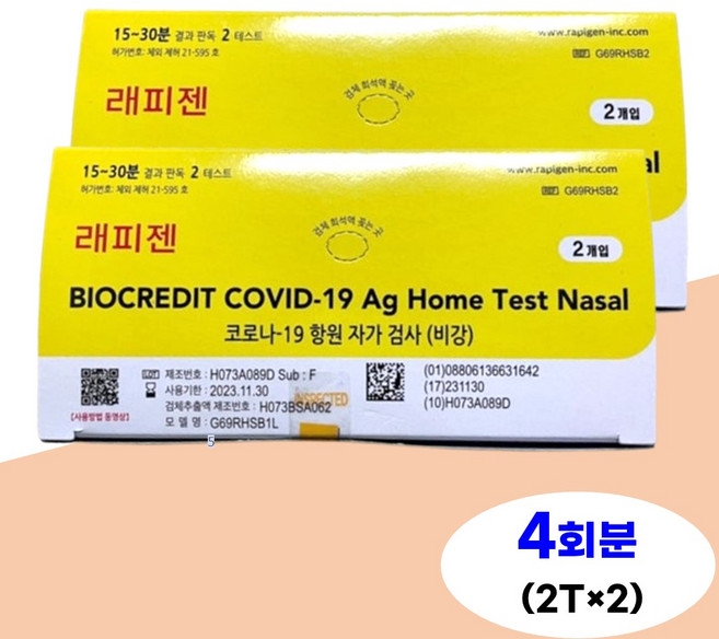 래피젠 코로나 자가검사 키트, 2개입, 2개