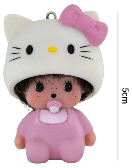 몬치치 미니 피규어 키링 자동차 장식 카와이 인형, S13