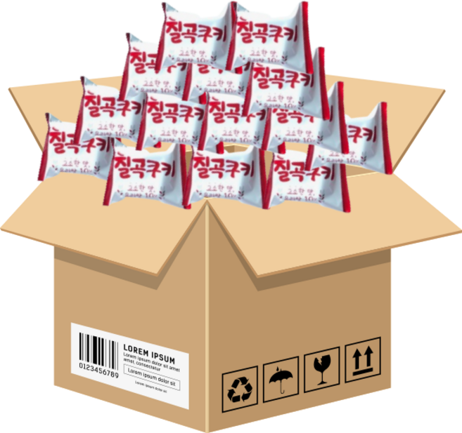 크라운 옹실한 칠곡쿠키 신제품 (개별포장), 90개