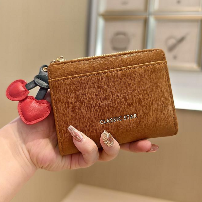 [키링세트] 샤샤벨 체리쉬 반지갑 여성 학생 카드지갑 초등 여아 지갑