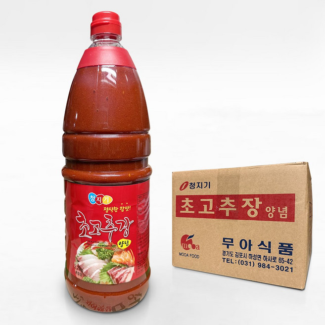 무아식품 청지기 초고추장 양념 2.2kg X 8ea (1박스) *무료배송, 8개
