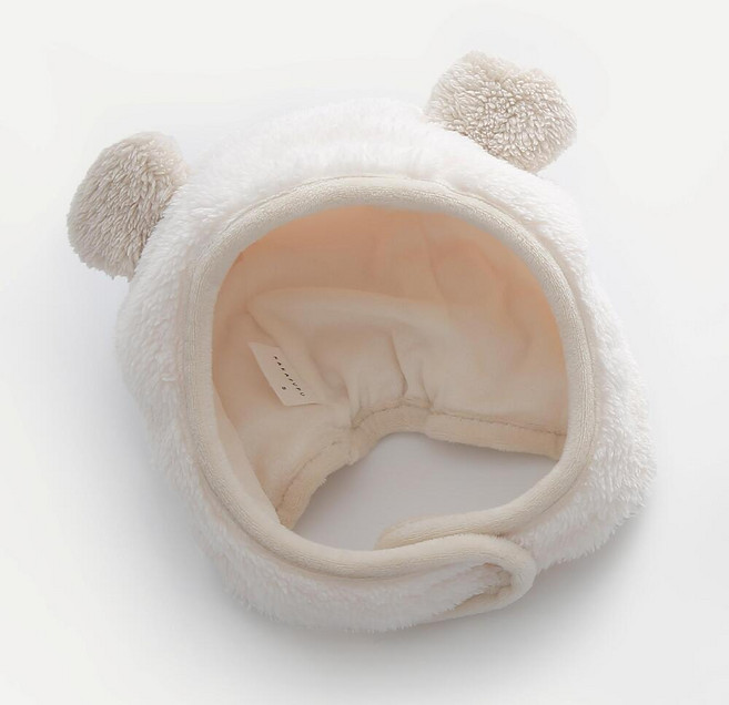 원라인 깜찍 팬더곰 아기 유아용 겨울 털모자