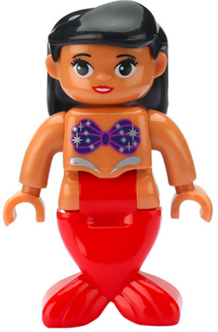 듀플로 호환 사람 피규어 큰 블럭 피규어 모음, 57. 바다 공주, 1개