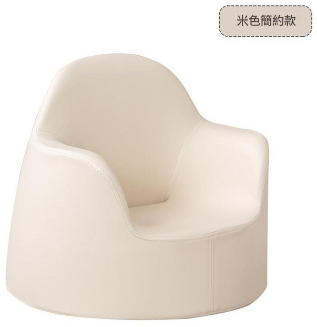 ADSA 兒童卡通沙發 寶寶學坐椅, 米色簡約款 小號, 1個