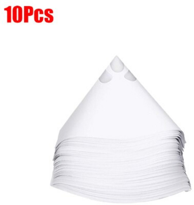 50pcs 자동 자동차 나일론 원추형 종이 페인트 필터 종이 정화 스트레인 깔때기 일회용 나일론 190 미크론 종이 깔때기 도구, A-10개 판매