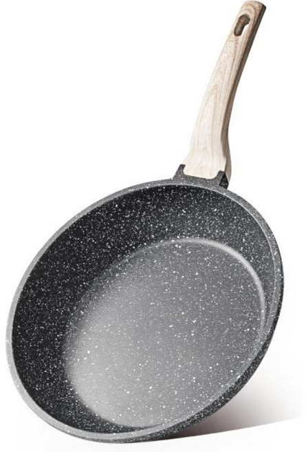 CAROTE 논스틱 프라이팬 화강암 달걀 팬 오믈렛 스톤 쿡웨어 셰프용 PFOA 프리 블랙 81012, Black, 8", 1개