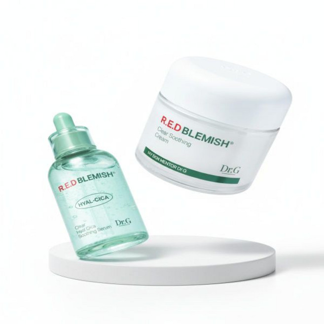 150219 DR.G 레드 블레미쉬 클리어 히알 시카수딩 세럼 50mL+레드 수딩크림 50mL, FREE