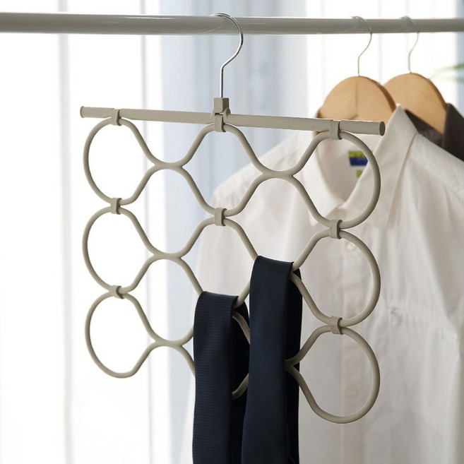 가쯔 3단 다용도 넥타이 스카프 걸이 2개, 단품