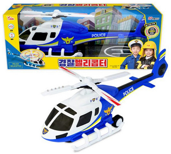 씽크 경찰 헬리콥터 헬기 작동완구 완구 장난감, 1개