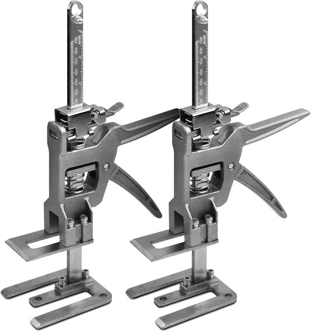 야토 고하중 타일 리프트 30cm 높이 조절 가구 지지대 타일작업 받침대, 2개