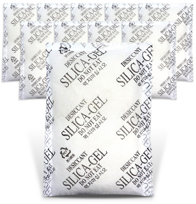 부직포 실리카겔 제습제 제품용 산업용 습기제거제, 200g, 10개