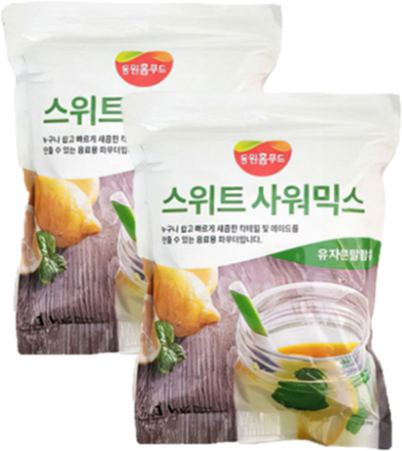 [한박스] 스위트 사워믹스 동원 삼조 1kg X 10개입 / 칵테일 / 에이드 / 음료용 파우더, 10개