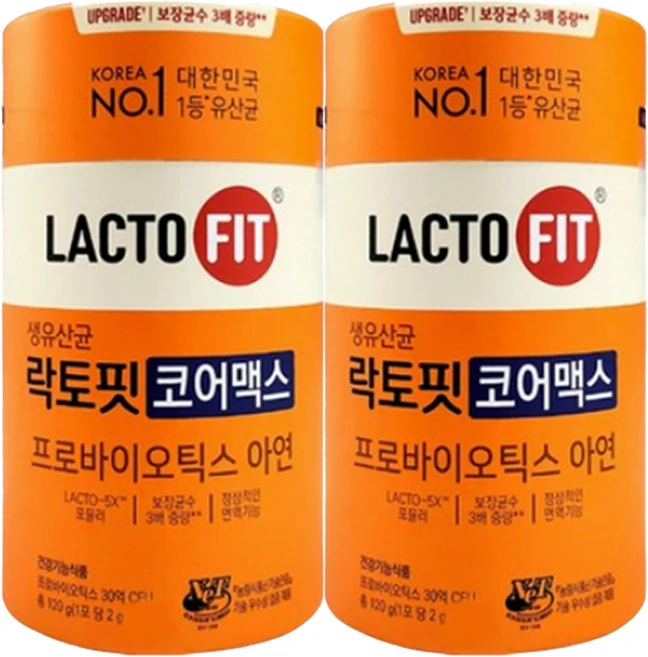 락토핏 종근당건강 생유산균 코어맥스, 2g, 120개 - 쿠팡