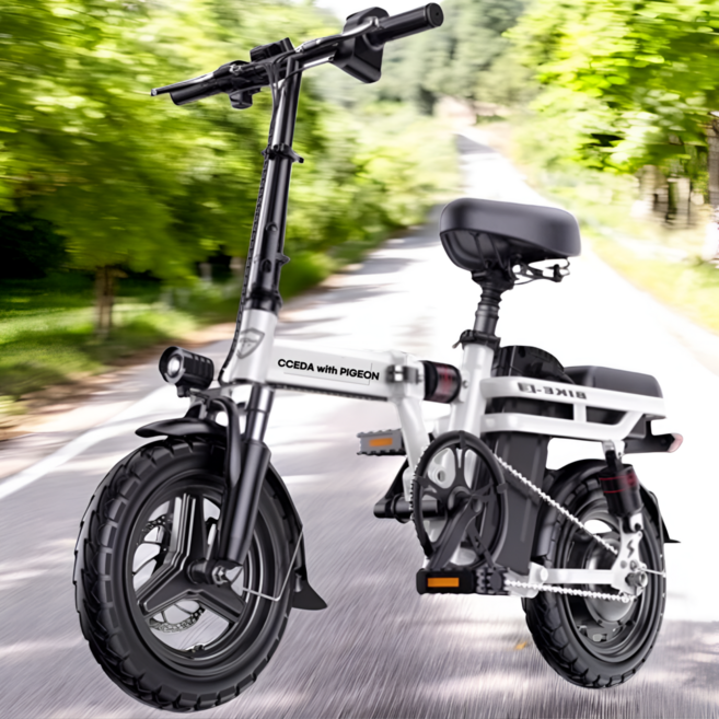 비아볼타 전기자전거 전동 접이식 출퇴근 마실용 바이크, 화이트, 스틸