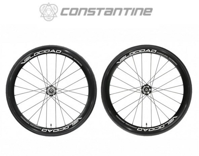 [콘스탄틴] 2025 벨로시닷 A42-B2 휠셋 - 어베인 버나드 드래그 픽시자전거 휠세트, 앞뒤휠셋 (타이어 튜브 포함), 1개
