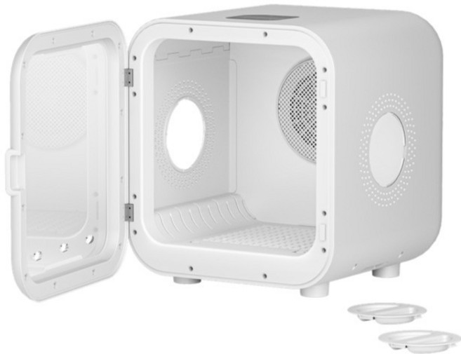 110V寵物烘毛箱 寬敞舒適 低噪音 360度循環熱風 多檔溫控 透明視窗, 1個, 單風扇升級款