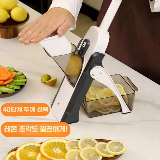 라폼 이지퀵슬라이서 손쉬운 슬라이스 만능 쿠퍼 채칼, 스페이스그레이(청소용 솔 포함) 슬라이스/큐브, 1개