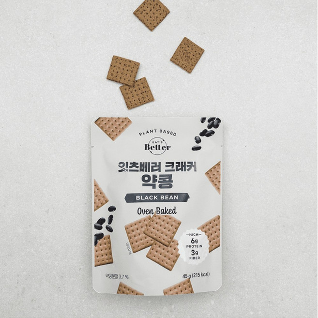 잇츠베러 비건 크래커 약콩, 45g, 1개