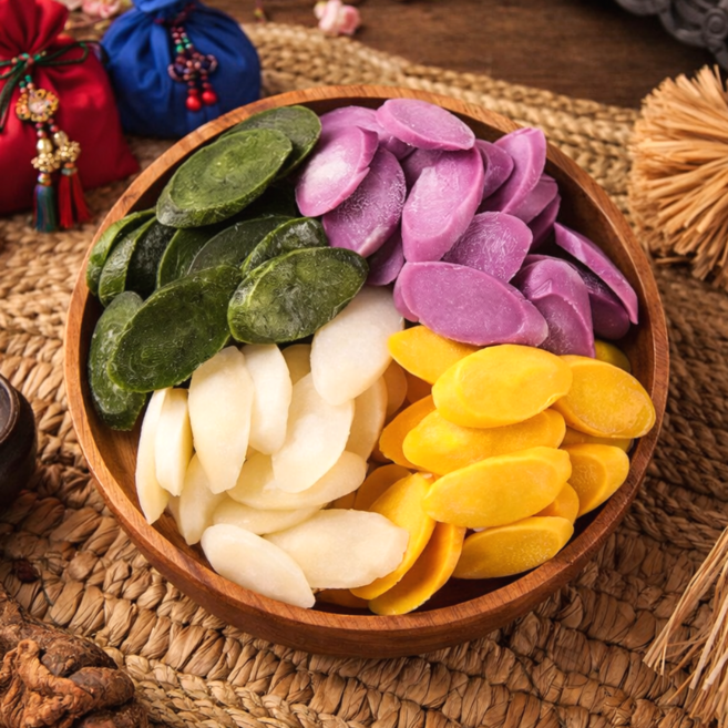 우리쌀로 만든 4색 떡국 떡 해풍쑥 떡국떡, 1kg, 1개